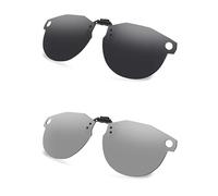 AOZAN Gafas de sol polarizadas con clip para Oakley Meta HSTN OW8002 de 51 mm, protección UV y ajuste seguro, color negro ónix y Gainsboro