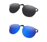 AOZAN Gafas de sol polarizadas con clip para Oakley Meta HSTN OW8002 de 51 mm, protección UV y ajuste seguro, negro ónix y azul capri