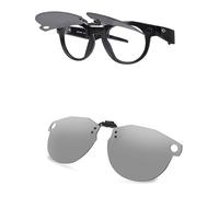 AOZAN Gafas de sol polarizadas con clip para Oakley Meta HSTN OW8002 de 51 mm, protección UV y ajuste seguro, Gainsboro, Meta HSTN