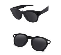 AOZAN Gafas de sol polarizadas con montura negra mate compatibles con Oakley Meta HSTN OW8002 de 51 mm para hombres y mujeres, Negro ónix, Meta HSTN