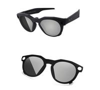 AOZAN Gafas de sol polarizadas con montura negra mate compatibles con Oakley Meta HSTN OW8002 de 51 mm para hombres y mujeres, Gris fotocromático, Meta HSTN