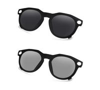 AOZAN Gafas de sol polarizadas con montura negra mate compatibles con Oakley Meta HSTN OW8002 de 51 mm, para hombres y mujeres, negro ónix y Gainsboro