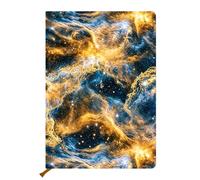 AOZHUO Pretty Leather Journal, Notebook 200 Pages A5 College Ruled Notebooks for Work & Note Taking, for Office School Home, Gift for Birthdays Christmas, Starry Galaxy (5.8 x 8.3)
