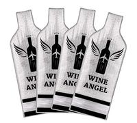 AOZITA Bolsas de vino reutilizables para viajes, protector de viaje de vino, funda de viaje para botella para avión, coche, crucero, triple protección, equipaje a prueba de fugas, seguridad resistente