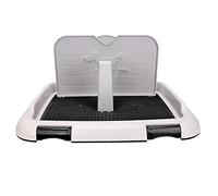 AOZU Inodoro de Entrenamiento y Valla Portátil para Perros Pequeños - Malla de Inodoro para Machos (Negro)