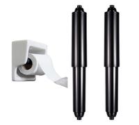 AOZUO 2 rodillos de soporte de papel higiénico, varilla de resorte de papel higiénico, inserto de varilla de repuesto con resorte para baño (negro)