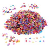 AOZUO 6000 confeti redondo, 1 cm/0,39 pulgadas, multicolor, para cumpleaños, bodas, San Valentín, baby shower, color
