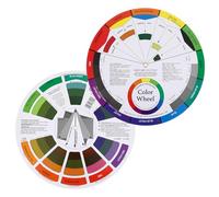 AOZUO Círculo Cromático, Rueda de Emociones, Rueda de Color Creativa y Educativa, Multicolor, Papel, 14 x 14 cm