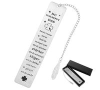 AOZUO Du Schaffst Das Lesezeich,Schulwechsel Glücksbringer Prüfung,Personalisiert Geschenke für weiterführende Schule Frauen Geschenk Lehrhrer Studenten Kollegen Abschiesgeschenk Geburtstagsgeschenk