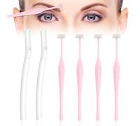 AOZUO Juego de 6 afeitadoras para cejas, Maquinilla de afeitar de precisión para cejas, depiladora facial multiusos, exfoliante, para mujeres y hombres