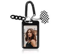 AOZUO Photocard Holder,Fotokartenhalter,Ausweishülle Ausweishalter ID Card Badge Holder für Idol Album Karten Bank Foto Studentenbus Kartenanhänger Schlüsselanhänger Schutzhül