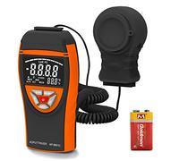 AP-8801C Medidor Iluminación Digital 0.1~400,000Lux Fotómetro Digital Luxómetro Luxmeter con Detector de Luz Extensible hasta 2 Metros, Retención de Datos, Selección de Lux/FC