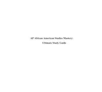 AP African American Studies Study Guide
