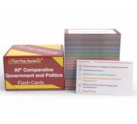 AP Comparative Government and Politics Study Cards 2024-2025: Review and Practice Test Questions for the AP Comp Gov Exam [Full Color Cards]
