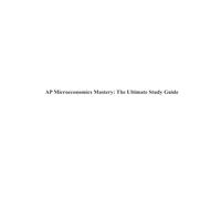 AP Microeconomics Mastery: The Ultimate Study Guide