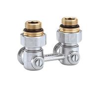 Ap Zweirohr Hahnblock Eck 1/2" Ag X 3/4" Ag