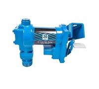 AP03 20GPM 12V Bomba de transferencia de alto caudal Boquilla Manguera de descarga for transferencia de gasolina, diésel, queroseno, etanol(Blue)