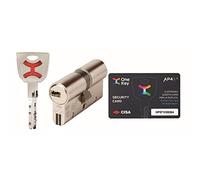 AP4S De Cisa 30x40 LEVA DE DOBLE EMBRAGUE Bombin De Seguridad Color Laton Reforzado Antirotura Antibumping Antitaladro Antiextracción Cerradura Puerta 5 Llaves El Cilindro Tarjeta
