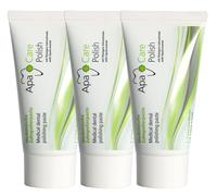 Apa Care Polish 3 tubos | Pasta pulidora para eliminar la placa causada por café, té y vino tinto | Con hidroxiapatita médica | Esmalte líquido | Para unos dientes blancos y relucientes | 3 x 20 ml
