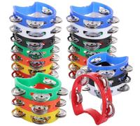 APACALI 21 panderetas de media luna, panderetas para adultos, pandereta pequeña con 4 campanas, panderetas musicales para músicos, cantantes, bandas, 7 colores