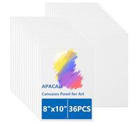 APACALI 36 piezas de lienzo para pintar, 20 x 25 cm, lienzo de algodón para pintar, pequeño cartón para pintar, pintura sobre lienzo, paneles de lona para pintura acrílica, pintura al óleo