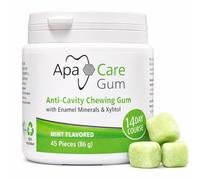 ApaCare Goma de mascar anticaries con minerales de esmalte y xilitol | 6 latas