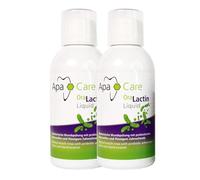 ApaCare OraLactin Liquid - 2 * 200 ml de enjuague bucal sin alcohol con hidroxiapatita, prebióticos y ácido hialurónico - protege los dientes y las encías, previene la caries y la periodontitis.