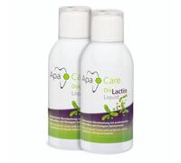 ApaCare OraLactin Liquid - 2 * 200 ml de enjuague bucal sin alcohol | Enjuague bucal médico con esmalte líquido, pre y postbióticos y ácido hialurónico para microbioma, encías y dientes