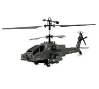 Apache AH-64 - Helicóptero coaxial (3,5 Canales, RTF, Incluye Mando a Distancia, batería, Cable de Carga, 250 mm), Color Verde Oscuro