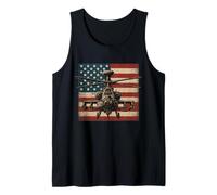Apache AH 64 USA American Flag United States Patriotic Camiseta sin Mangas