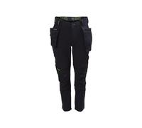 Apache Calgary Negro Elástico Cartuchera Pantalones Cintura 38in Pierna 31in