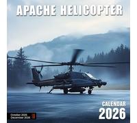 Apache Helicopter 2026 Calendar: Powerful AH-64 Apaches captured in dynamic missions