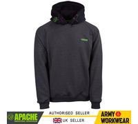 Apache KINGSTON Resistente Sudadera Hombre de Trabajo Sudadera Gris/Negro