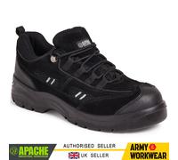 Apache Suela Intermedia Arañar Recortar Zapatillas de Seguridad ante Negro Acero