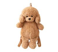 Apagado de peluche lindo - bolsa de cachorro realista, bolsa para perros de peluche suave | Accesorio escolar divertido para niñas para niños mujeres, viajes, senderismo o t, Caqui., Fare riferimento