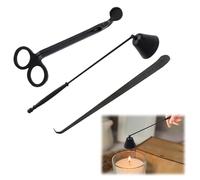 Apagador de velas y recortador de mechas, kit de cuidado de velas, tijeras, llega profundamente a las velas para cortar el cable gastado, dispensador de mecha con paquete de regalo para los amantes de