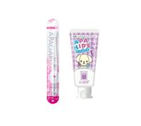 APAGARD - Apa-Kids Toothpaste Grape - 60g (1ea) + APAGARD - Crystal Toothbrush - 1pc - Random Color (1ea) Set
