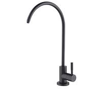 Apaix Grifo de agua potable negro mate, purificador de agua de cocina para sistema de filtración de agua de ósmosis inversa sin aire