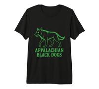 Apalaches Black Dogs Muerte de Ojos ardientes Montaña del presagio Camiseta Premium