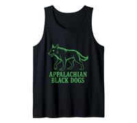 Apalaches Black Dogs Muerte de Ojos ardientes Montaña del presagio Camiseta sin Mangas