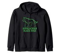 Apalaches Black Dogs Muerte de Ojos ardientes Montaña del presagio Sudadera con Capucha