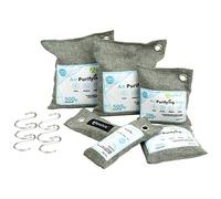 Apalus ® Bolsa de Carbón Activo De Bambú, Deshumidificador Y Purificador De Aire. Ambientador Natural, Desodorante para Eliminar los Olores del Automóvil, Armarios, Zapatos, (Set Familia)
