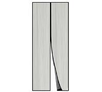 Apalus Cortina Mosquitera Magnética para Puertas. Malla 95x210 cm, Negra