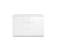 Aparador 2 puertas 3 cajones blanco l120 cm - pretoria