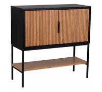 Aparador 2 puertas madera y metal 100x40x100h cm