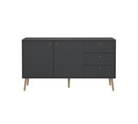 Aparador 2 puertas y 3 cajones con patas de madera l147,2 cm - tarp