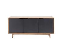 Aparador 3 puertas de mango macizo y hierro 160 cm