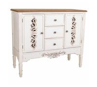 Aparador alexandra house living blanco madera de abeto madera mdf 40 x 86 x 100 cm