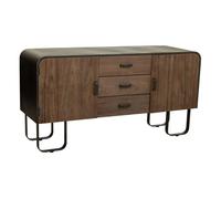 Aparador alexandra house living marrón hierro madera de abeto 47 x 76 x 145 cm