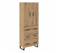 Aparador alto - mueble de almacenamiento 2 pcs roble artesanal 69,5 x 34 x 180 cm es199